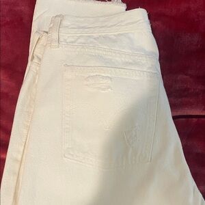 Levi's High Rise White Jeans